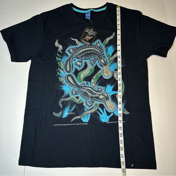Vtg Y2K Gooses Platypus T Shirt Australian Aboriginal Art Danny Eastwood - Picture 6 of 7